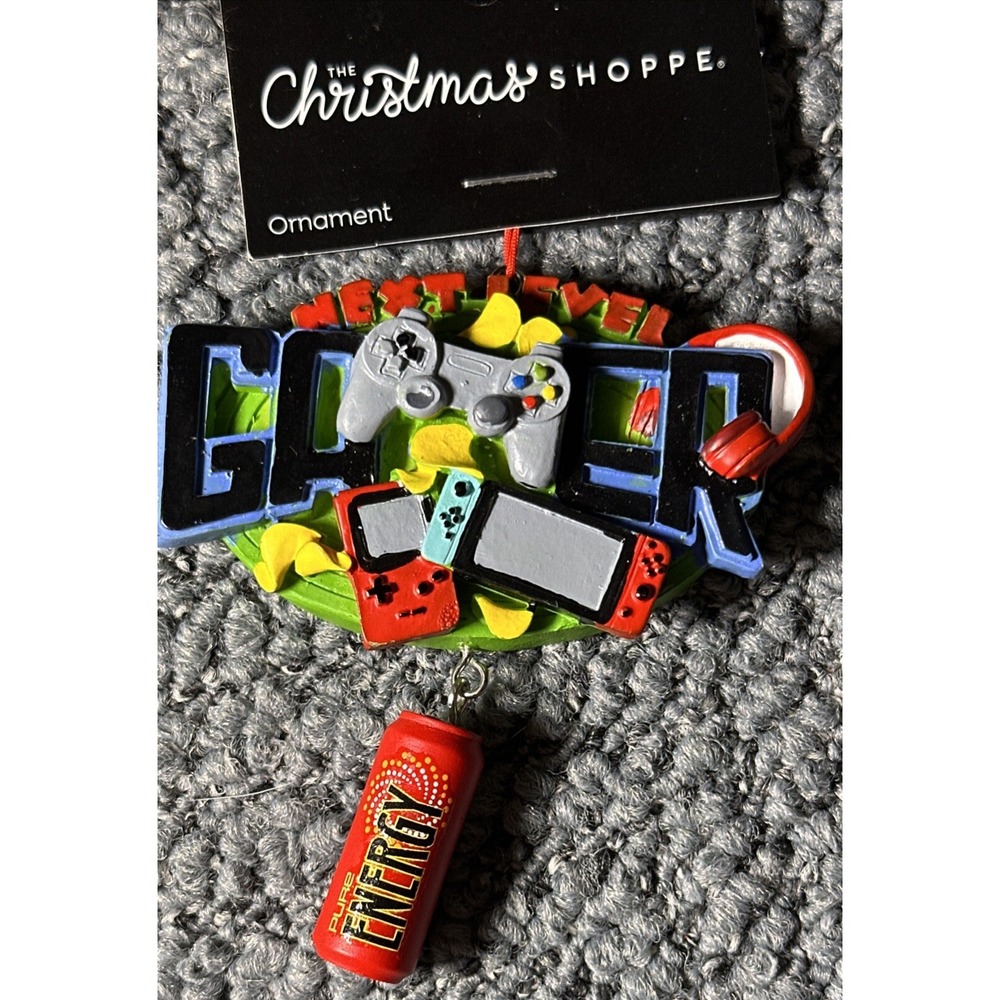 The Christmas Shoppe Next Level Gamer Ornament Nintendo Switch Gameboy - Picture 2 of 10